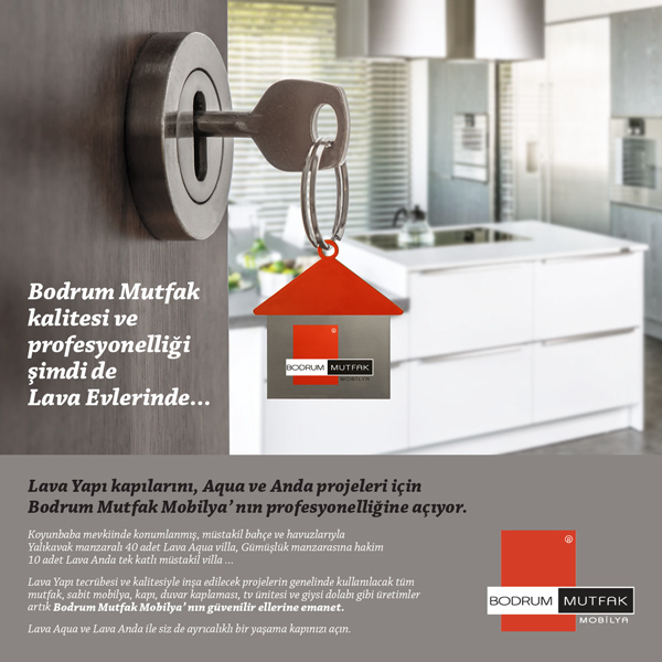 Lava Yapı kapılarını, Aqua ve Anda projeleri için Bodrum Mutfak Mobilya’nın profesyonelliğine açıyor